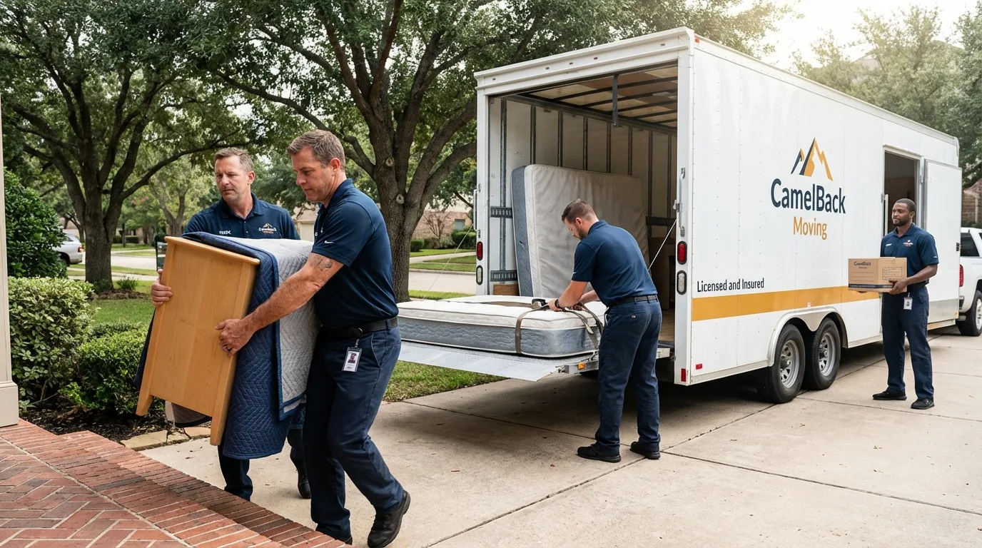 Crew loading residential truck for cross-state move from Paintsville, KY