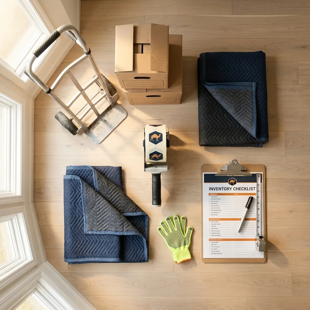 Professional moving supplies and packing materials layout for Paintsville residential relocations